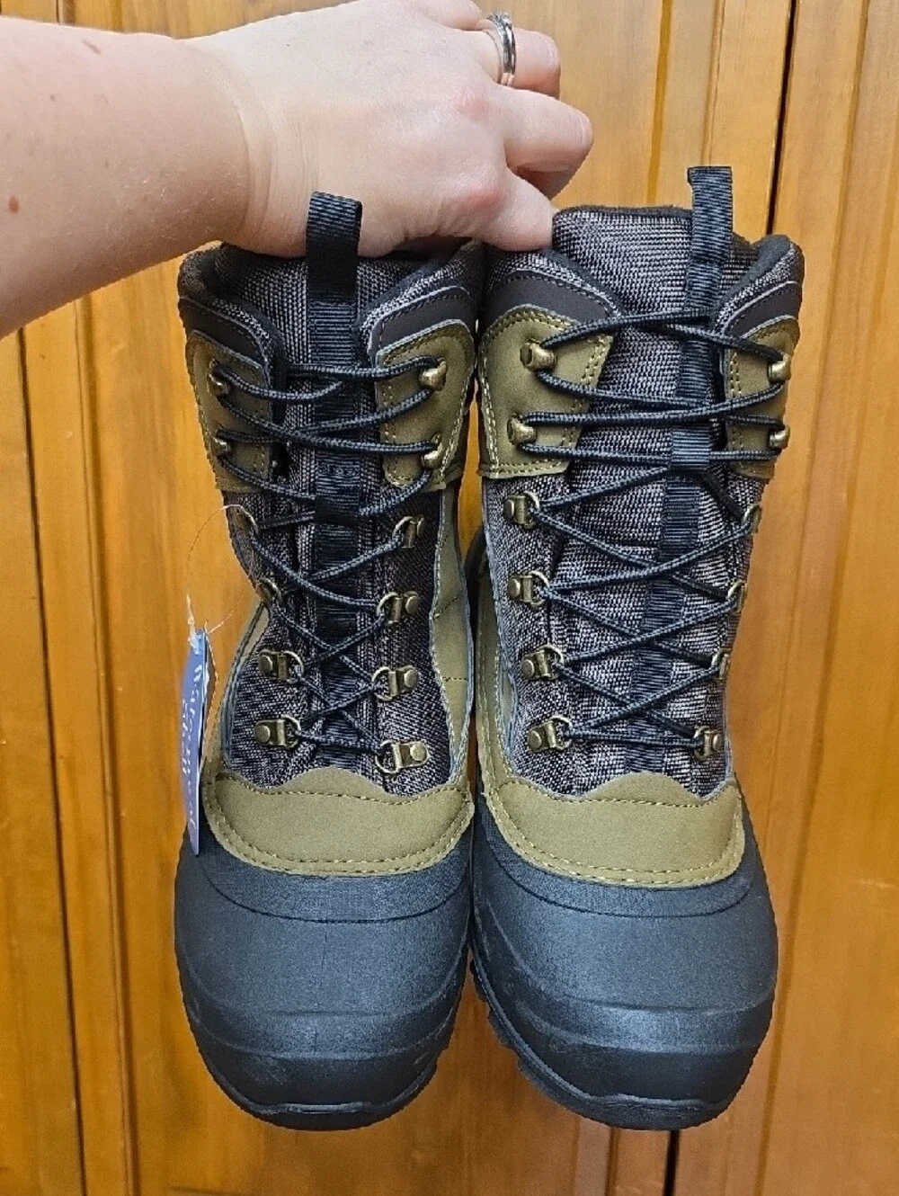 Weatherproof Blake Waterproof Winter Boots 3M Thinsulate Olive Size 12M NEW